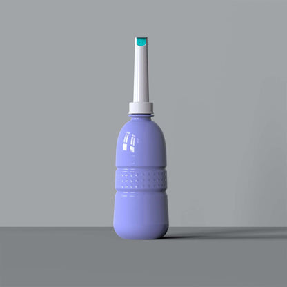 Shataf2Go portable toilet shower in purple by Islamify – compact travel bidet for personal hygiene and on-the-go cleansing